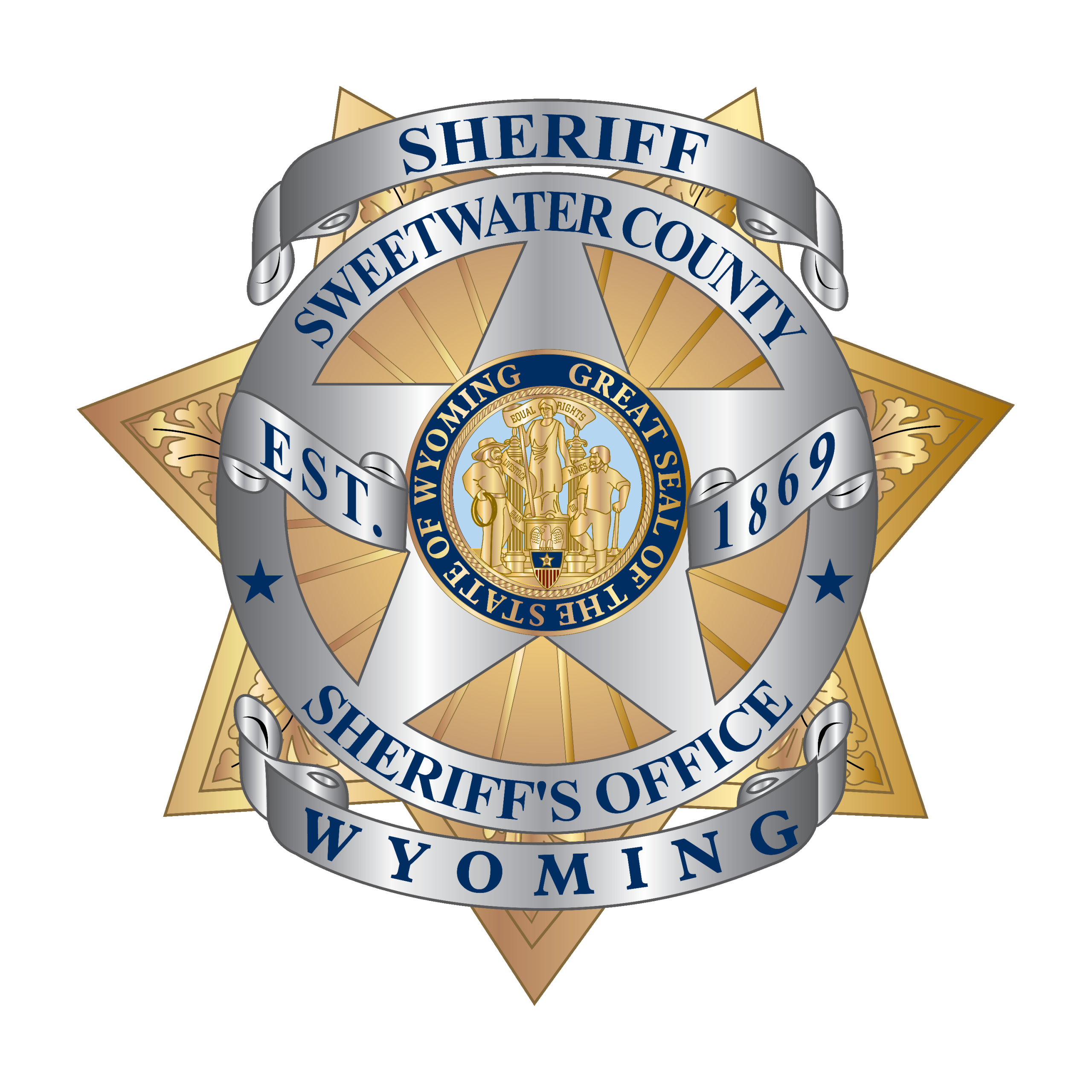 2019 Badge – Sheriff with Wyoming Banner – Original
