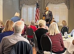 Lt. Col Allen West kept this audience on the edge of their seats as he talked about the Resilience of Western North Carolina in the aftermath of Hurricane Helene.